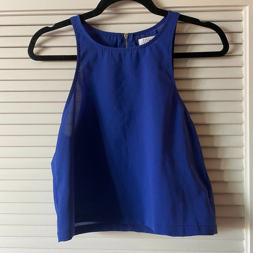 Tobi Danielle Crop Top Blue - Size S